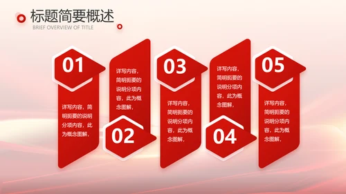 红色会议背景工作总结汇报动态PPT模板
