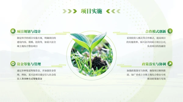 绿色农业乡村项目汇报PPT模板