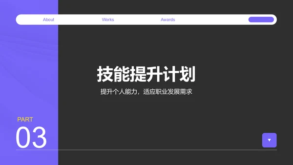 紫色商务风职场成长蓝图汇报PPT模板