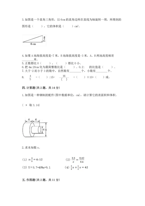 人教版六年级下册数学期末测试卷含答案（新）.docx