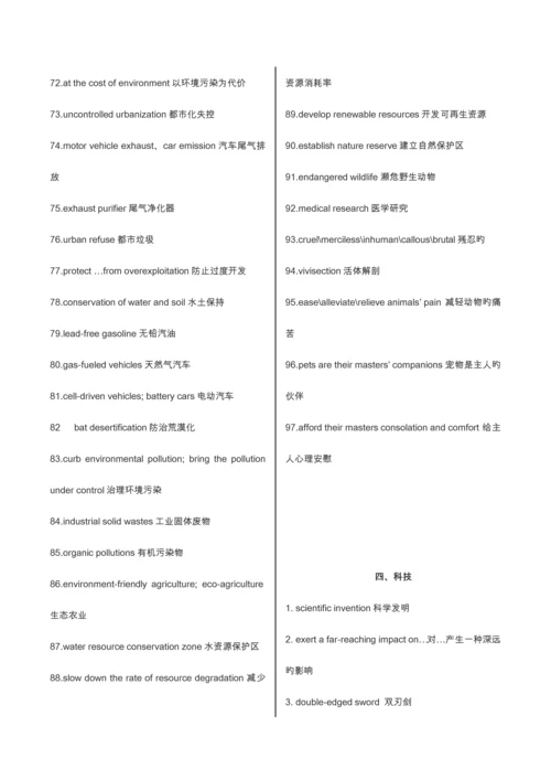 2023年雅思10类分类词汇.docx