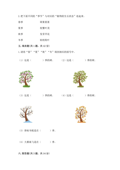 教科版二年级上册科学期末测试卷加答案解析.docx