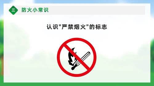 绿色卡通风守护绿色森林预防森林火灾幼儿园森林防火PPT课件世界森林日