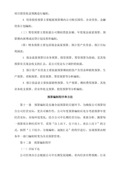 股份有限公司预算管理办法.docx