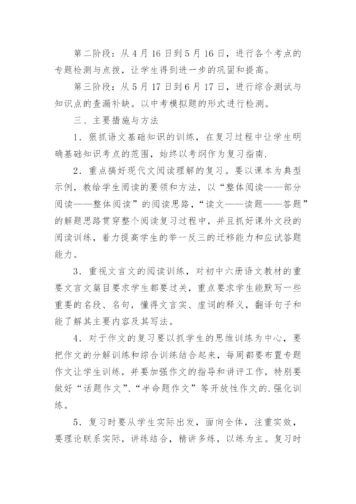 中考语文备考计划.docx