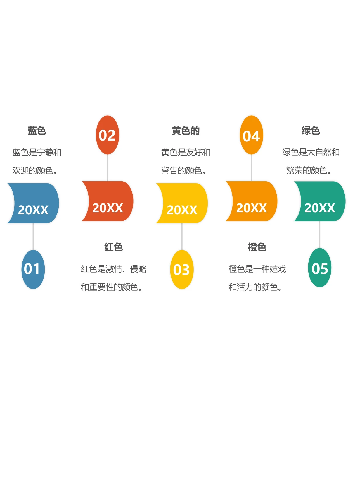 商业时间轴模板