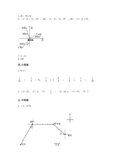 小学数学六年级上册期末模拟卷含完整答案（名师系列）.docx