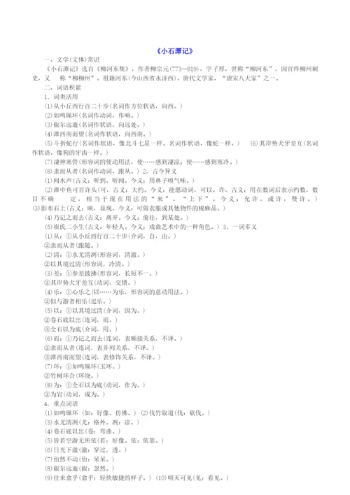 八年级下册课内文言文知识点梳理(1).docx