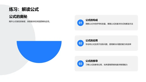 数学知识汇报PPT模板