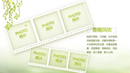 绿色文艺致青春毕业季大学毕业纪念册相册PPT