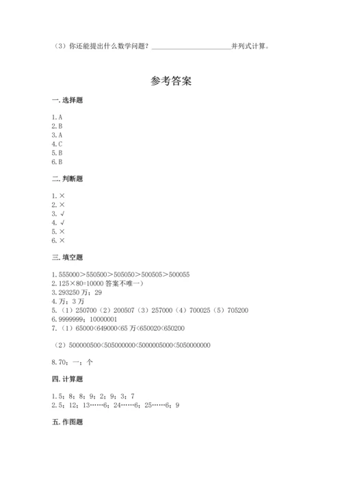 人教版四年级上册数学 期末测试卷精品（名师系列）.docx