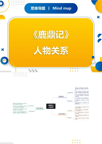 《鹿鼎记》人物关系思维导图