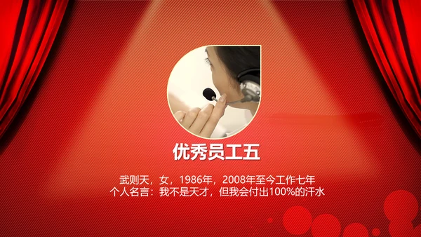 年度优秀员工PPT动态模板源文件