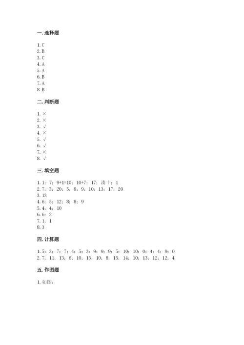 一年级上册数学期末测试卷含答案（培优a卷）.docx