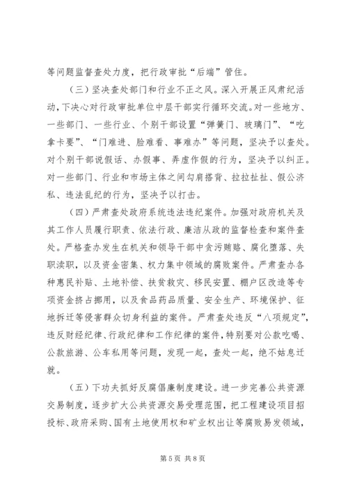县长在全县20XX年廉政工作会上的讲话.docx