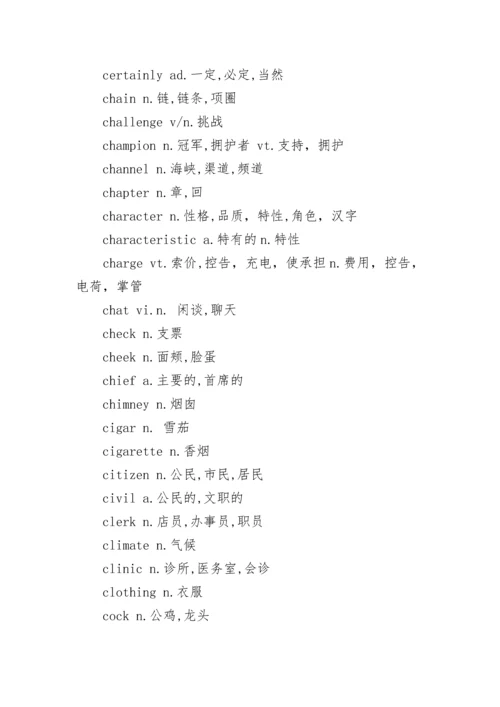 2022高考英语985个考试大纲核心词汇(建议收藏).docx
