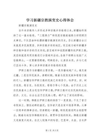 学习新疆宗教演变史心得体会 (4).docx