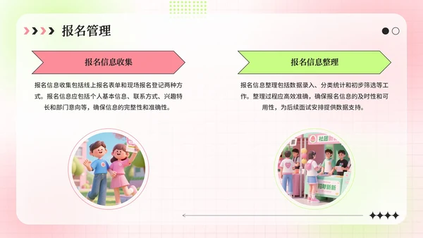 粉绿色弥散风学生会招新指南活动策划PPT模板