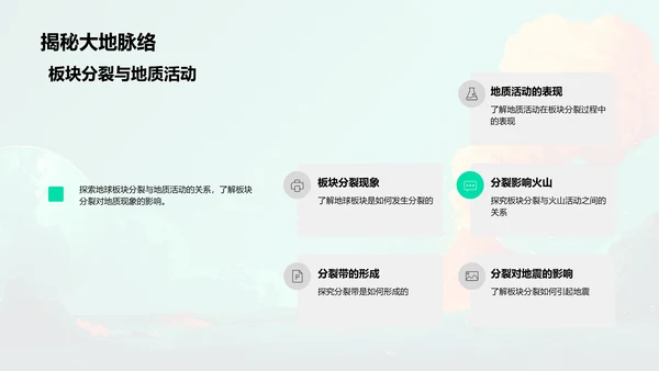 地球板块理论讲解PPT模板
