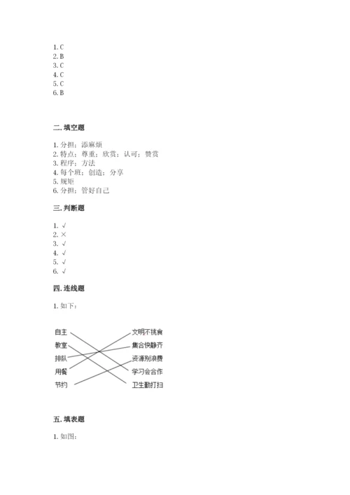 部编版四年级上册道德与法治期中测试卷（达标题）word版.docx