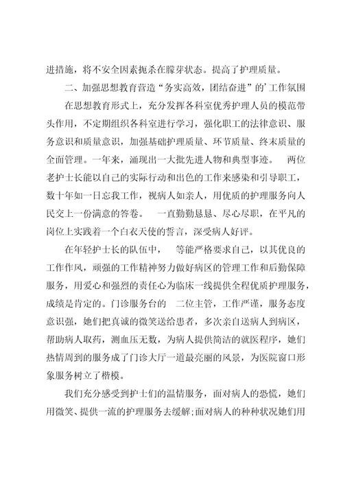 护理年度总结范文集锦（15篇）