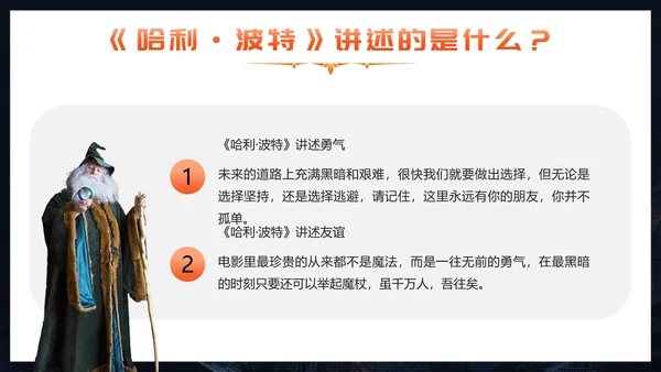 穿越哈利波特魔法世界PPT模板