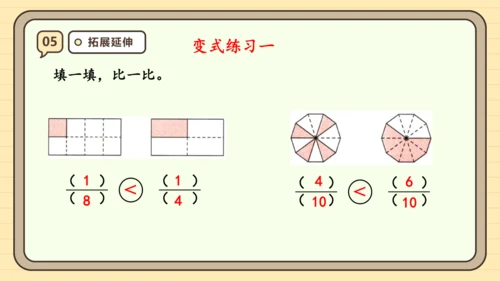 8.4 比较同分母分数的大小 课件(共21张PPT) 人教版 三年级上册数学