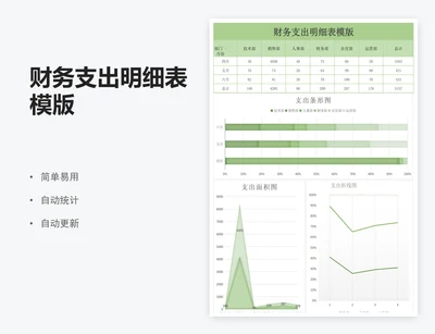 财务支出明细表模版