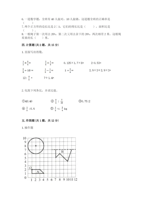 小学数学六年级上册期末测试卷带下载答案.docx