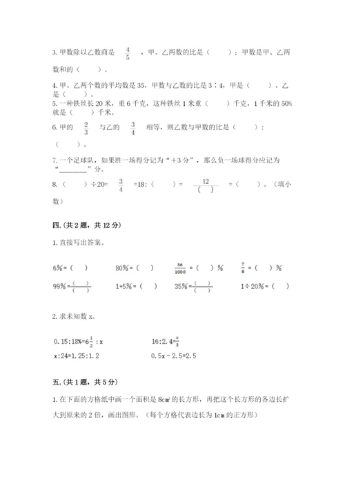 苏教版数学六年级下册试题期末模拟检测卷附答案.docx