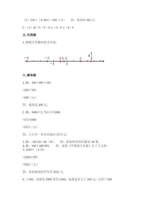 伊春市红星区六年级下册数学期末测试卷带答案.docx