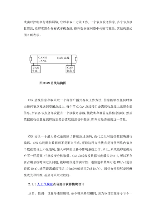人工气候室主机系统软件设计专项方案.docx