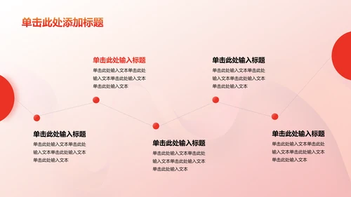 红色渐变主题团课教育培训PPT模板