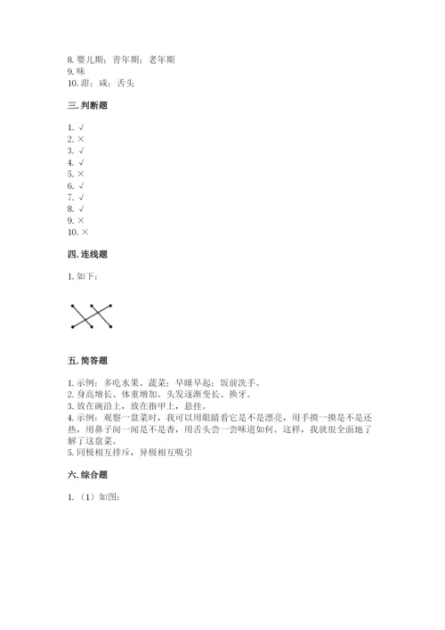 教科版小学科学二年级下册期末测试卷完美版.docx