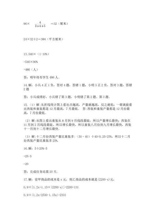 六年级小升初数学解决问题50道（名师推荐）.docx