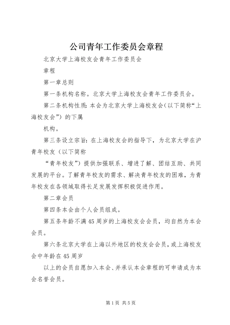 公司青年工作委员会章程 (3).docx