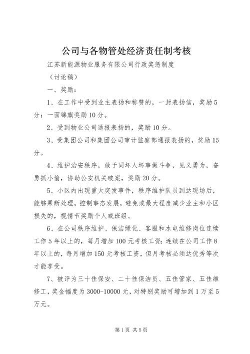 公司与各物管处经济责任制考核 (4).docx