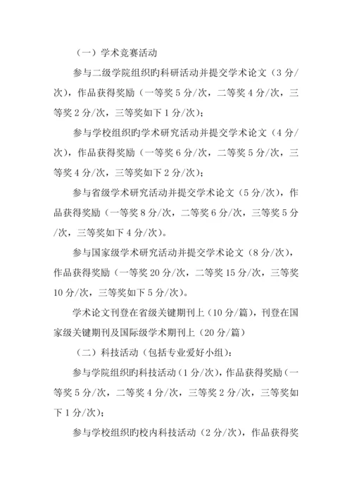 大学生活动文化课积分量化实施方案.docx