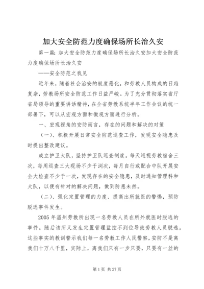 加大安全防范力度确保场所长治久安.docx