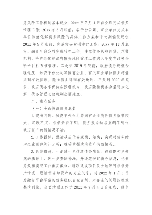 化解公司债务实施方案.docx