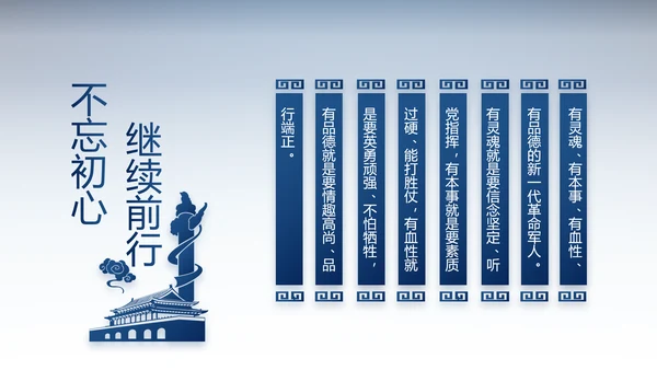 蓝色大气公安派出所警察动态PPT模板