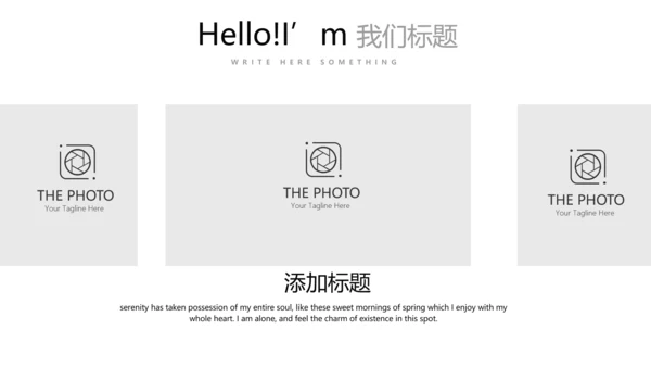 灰色创意公司产品介绍宣传通用PPT动态模板
