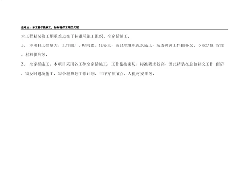 建筑装饰装修工程特点重点难点分析及应对控制措施