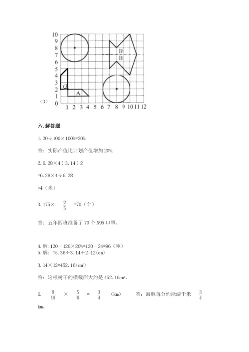 2022人教版六年级上册数学期末卷（考点精练）.docx