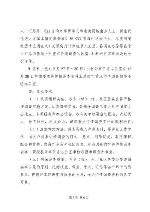 重点侨情调查实施方案 (2).docx