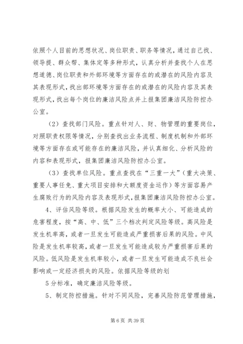 质量部廉洁风险防控实施方案.docx