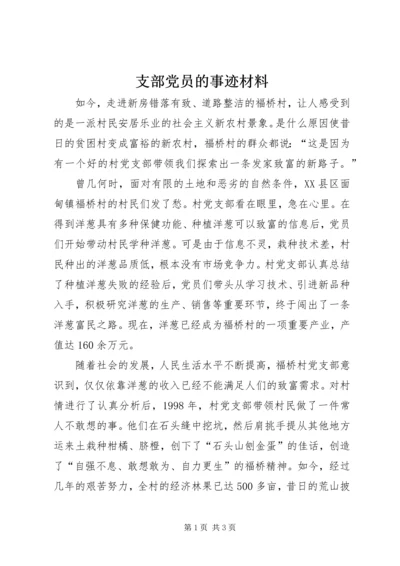 支部党员的事迹材料.docx