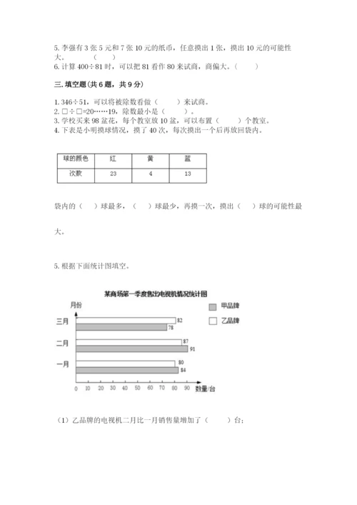 苏教版小学四年级上册数学期末试卷（b卷）word版.docx