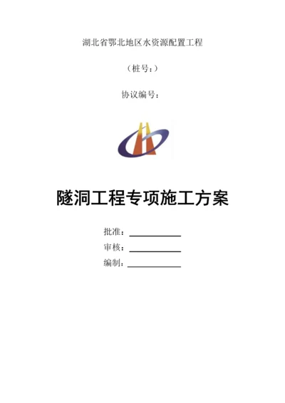 水工隧洞工程专项施工方案.docx