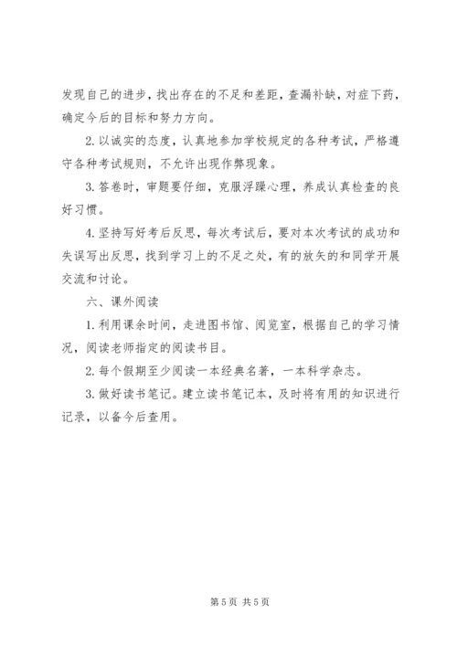 初中学生学习规范.docx